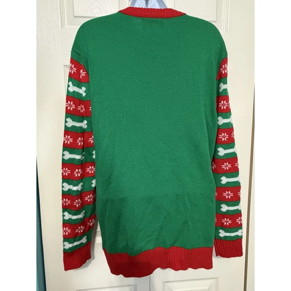 T Stars Women's Santa Paws Dog Christmas Sweater Size Small‎